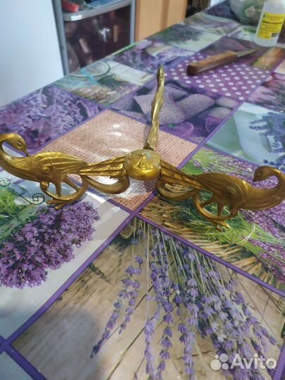 Конфетница павлины бронза СССР