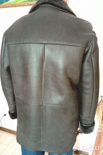 Кожаная дубленка мужская