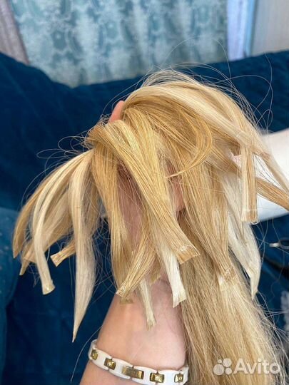 Наращивание волос 10р прядь