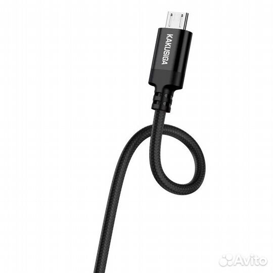 Кабель kakusiga KSC-652 micro USB 2.4A Black