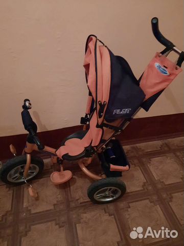 Детский велосипед с ручкой бу