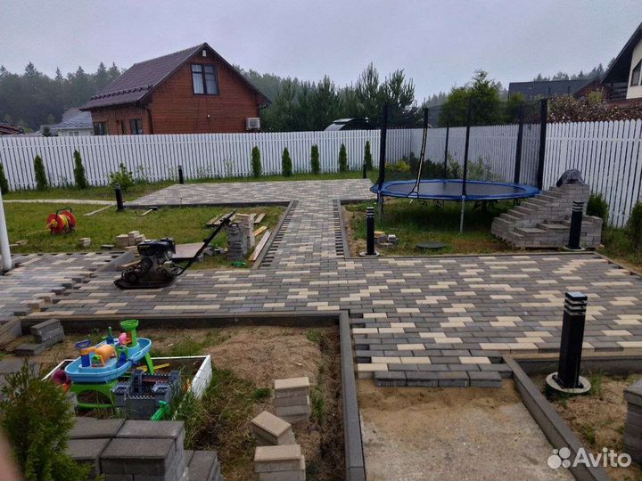 Укладка тротуарной плитки под ключ