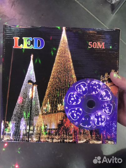 Гирлянда штора бахрома