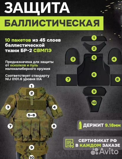 Бронежилет universal armor бр5