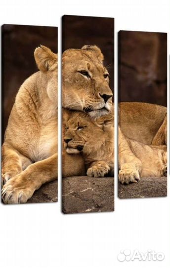 Модульная картина из кожи