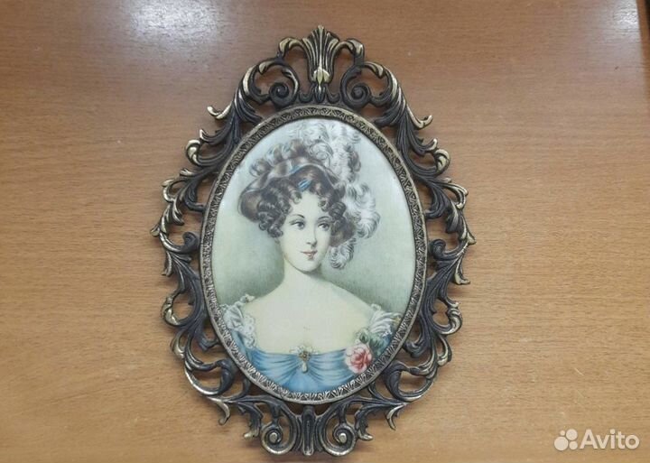 Картина шелкография в бронзе