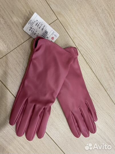 Перчатки новые Ресервед розовые новые