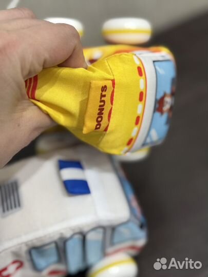 Мягкая игрушка машинка для малышей