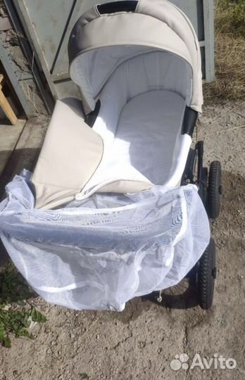 Коляска 2 в 1 aroteam cocoline бежевая экокожа