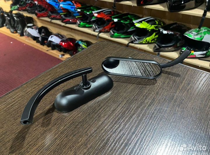 Зеркала на мото 8mm-10mm черные в комплекте 2 шт