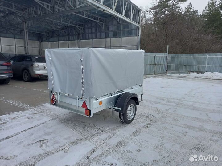 Прицеп цм эко плюс 2*1,3 тент 80 см, без колёс