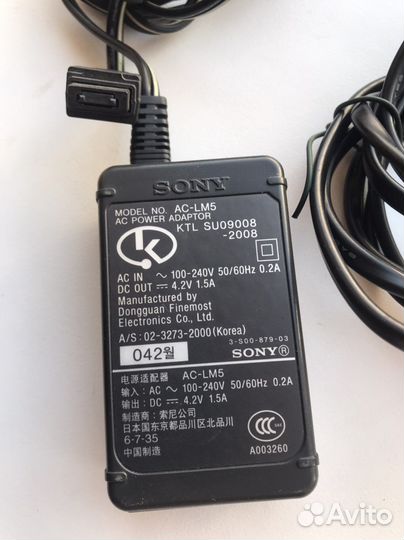 Сетевой адаптер AC-LM5 для фотоаппаратов Sony