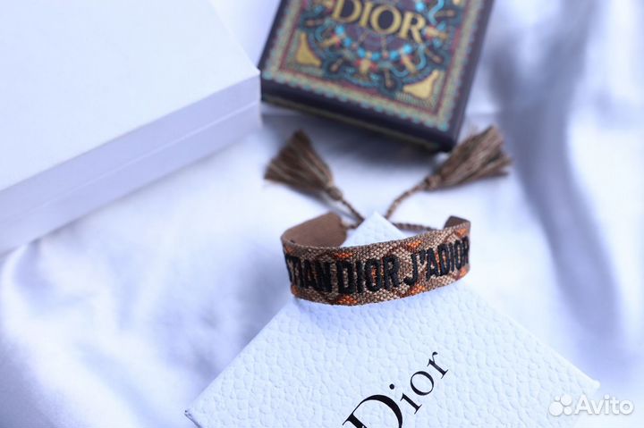 Жаккардовый браслет Диор CD Dior