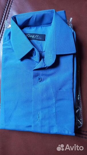 Рубашка 128-132 школьная новая