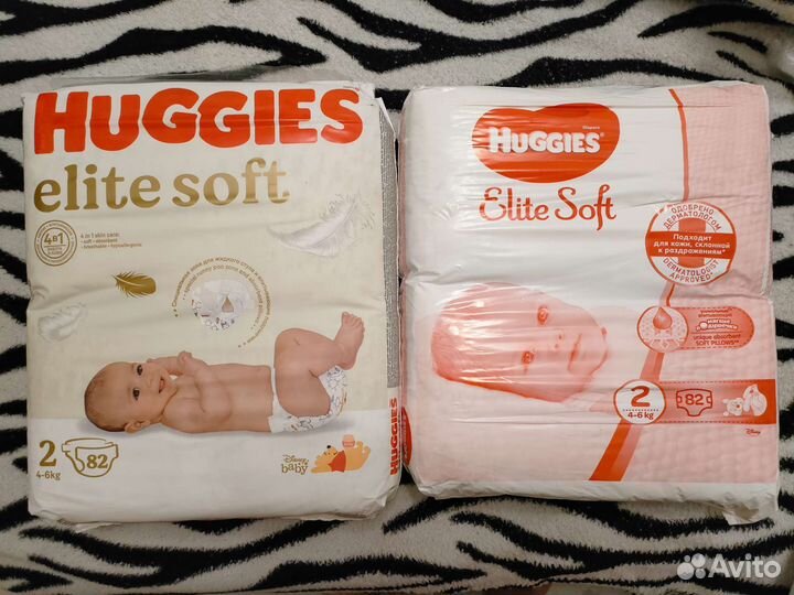 Подгузники huggies elite soft 2