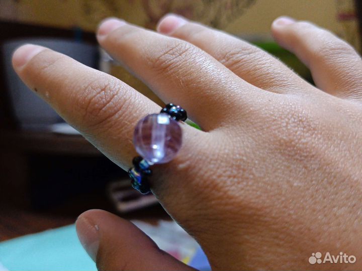 Кольцо из бисера