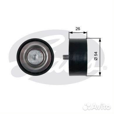 Направляющий ролик привода вспомогательных агрегат