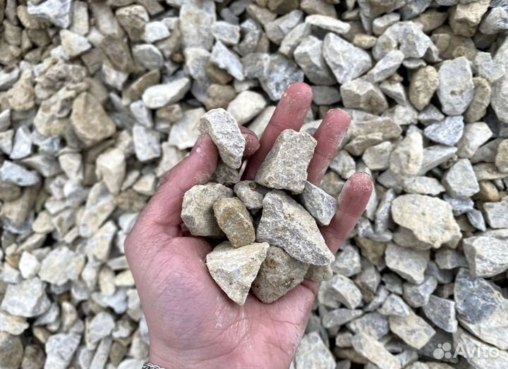 Щебень, Песок