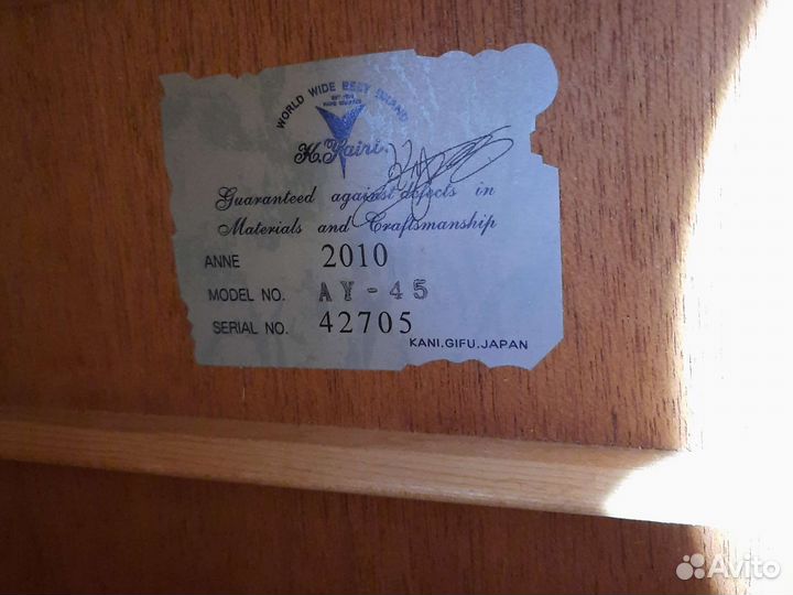 Акустическая (электроакустика) K.Yairi