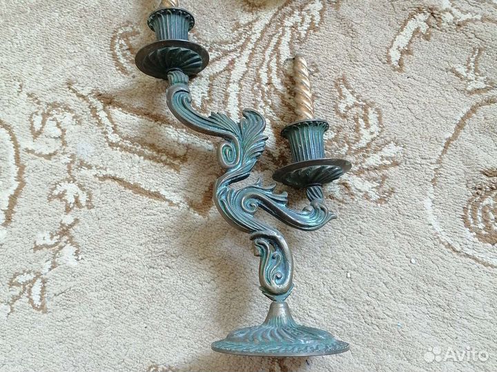 Подсвечник бронза СССР винтаж
