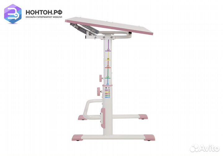 Парта-трансформер Polini kids Simple белый / розов