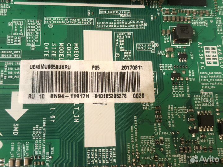 Запчасти для тв Samsung UE49MU6670