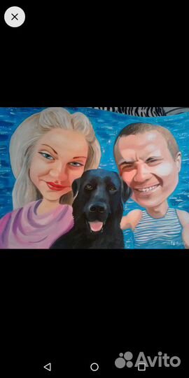 Портрет шарж подарок картина