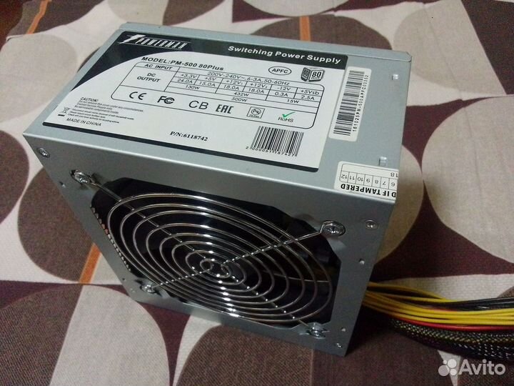 Блок питания 500 ватт Powerman, тихий и надежный