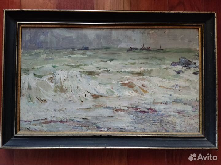 Федор Захаров картон/ масло-46х76, 1979г