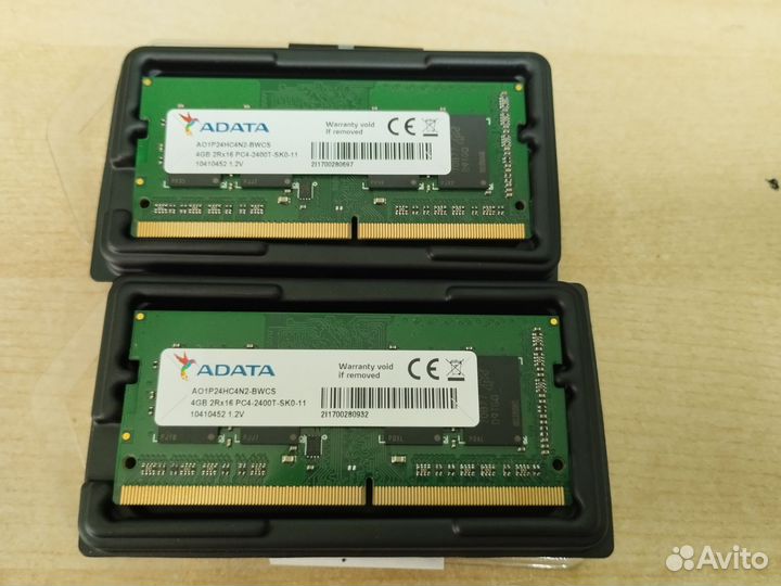 Память для ноутбука DDR4