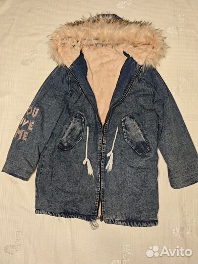 Джинсовая куртка женская xl