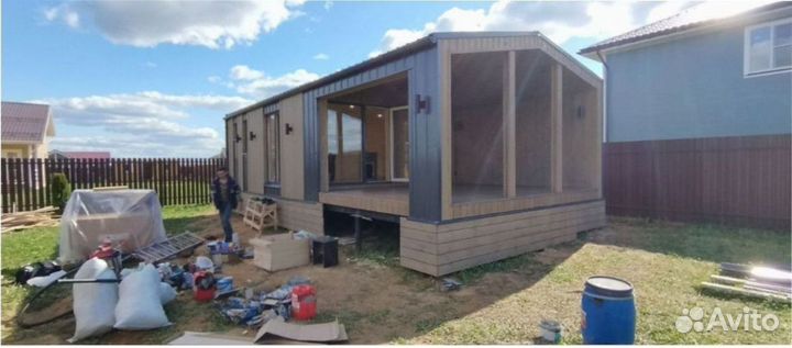 Каркасный дачный дом с доставкой 75 м кв, арт. го-3818