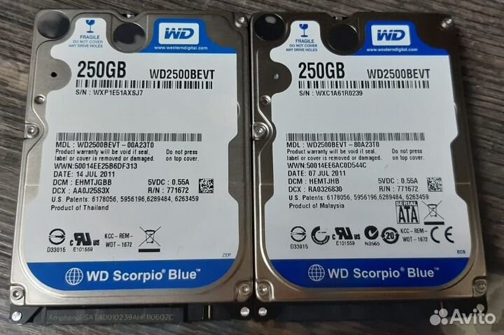 Жёсткий диск WD 250 gb