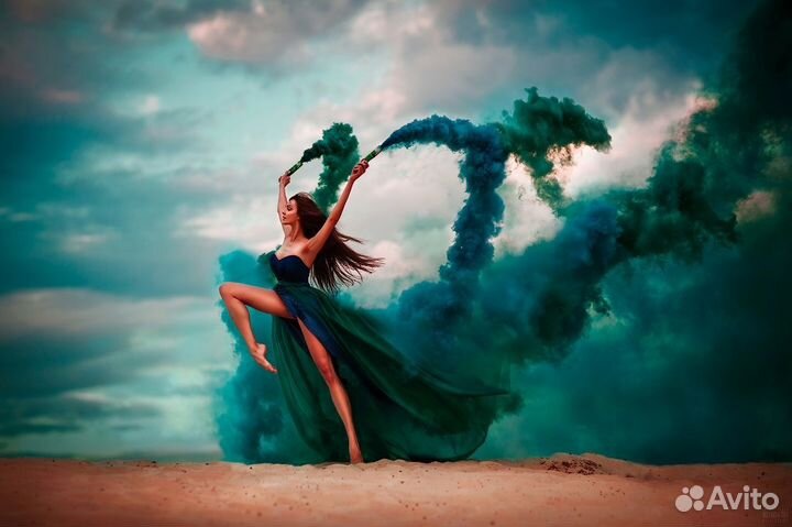 Цветные дымы фейерверки