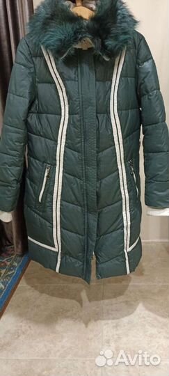 Пуховик женский длинный