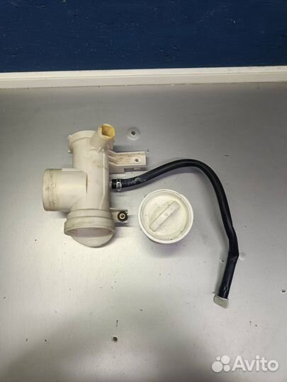 Улитка сливного насоса + крышка фильтр стир.машины