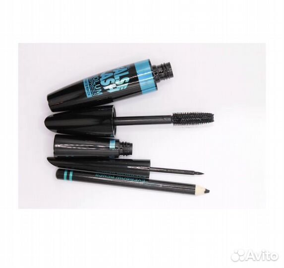 Тушь для ресниц, подводка, карандаш 3в1