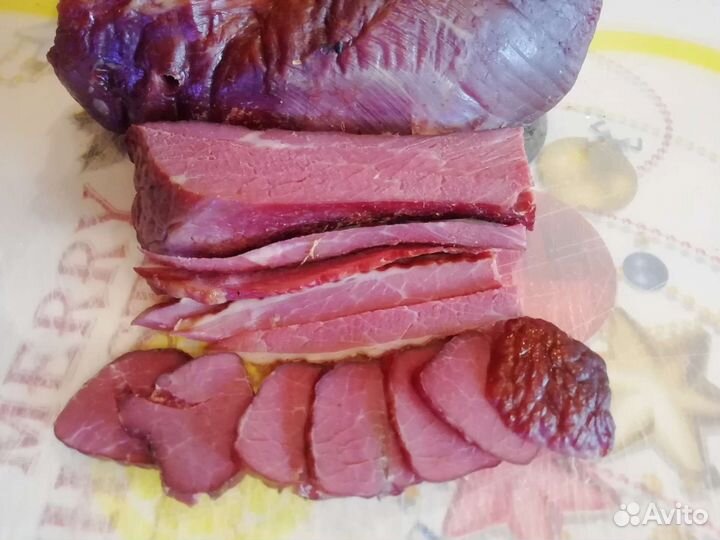 Домашнее копчёное мясо, курочка и др