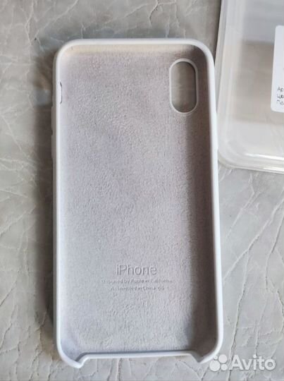 Силиконовый чехол для iPhone X белый