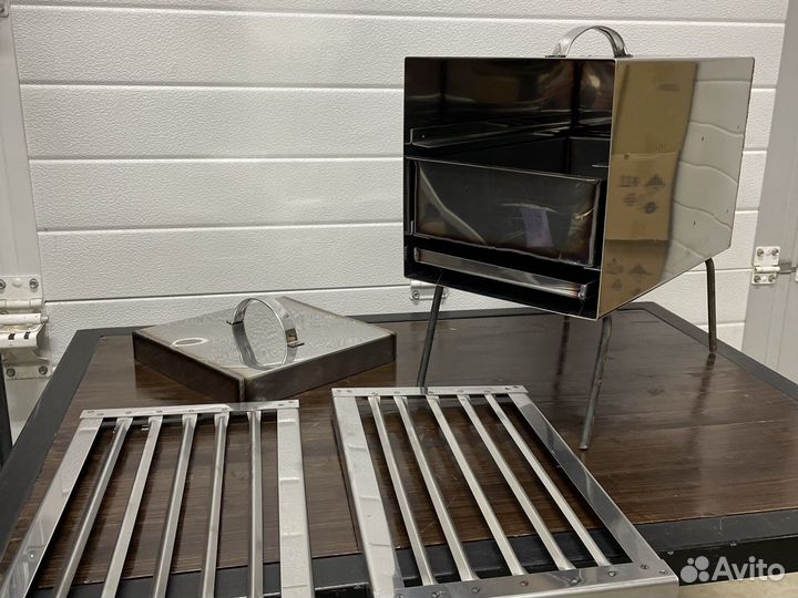 Коптильня- жаровня (торпедо) 2в1 походная