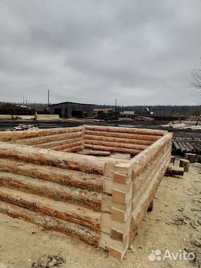 Срубы бань, доска, брус