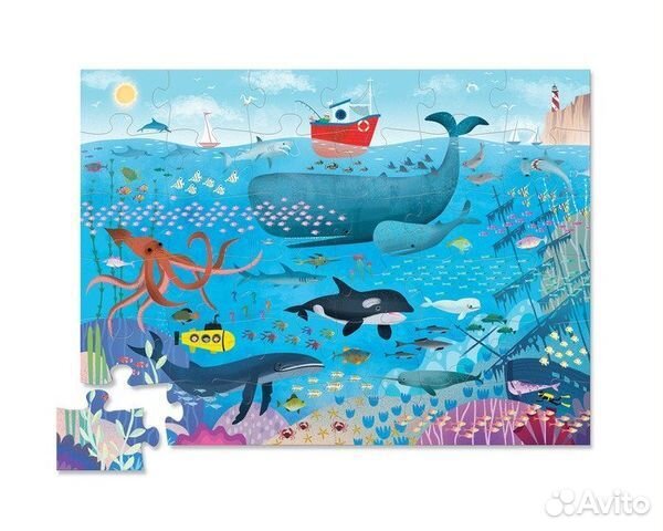 Пазл «В глубине моря», 36 деталей Crocodile Creek