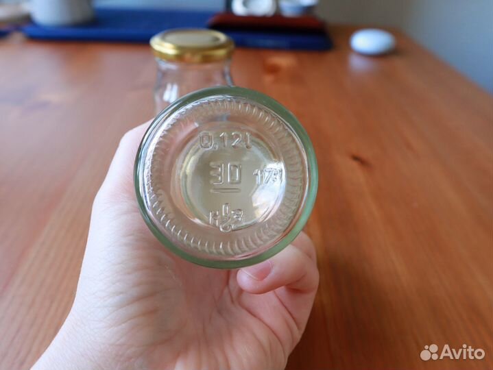 Отдам банки стеклянные, 0,12 л 2 шт. с крышками