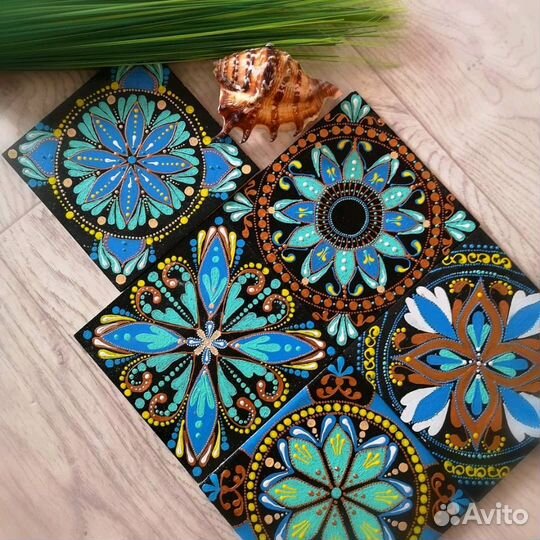 Роспись плитки для кухонного фартука либо зеркала