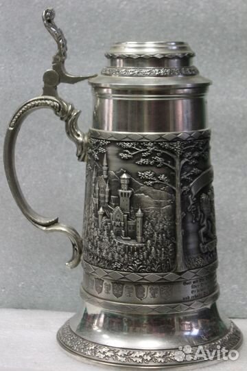 Кружка пивная оловянная Бавария Пиво Свадьба