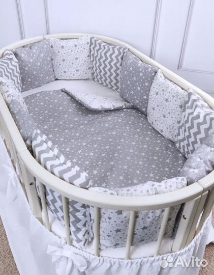 Новый комплект бортиков + одеяло