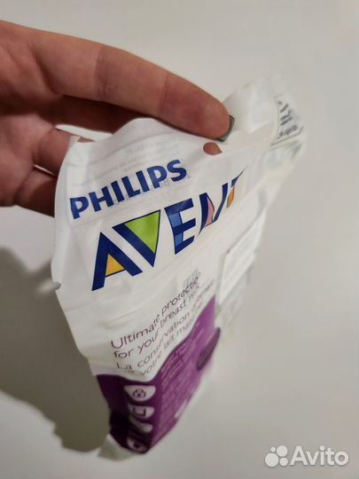 Пакеты для хранения грудного молока Avent Авент