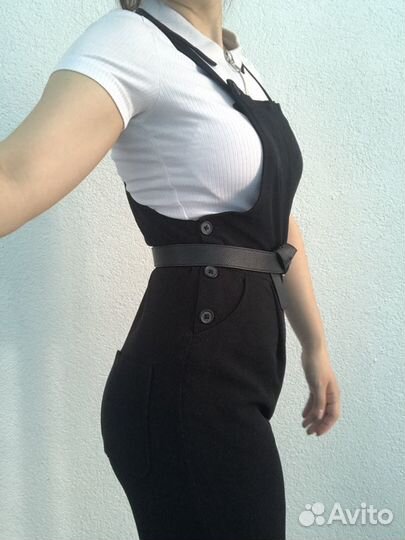 Комбинезон брючный чёрный