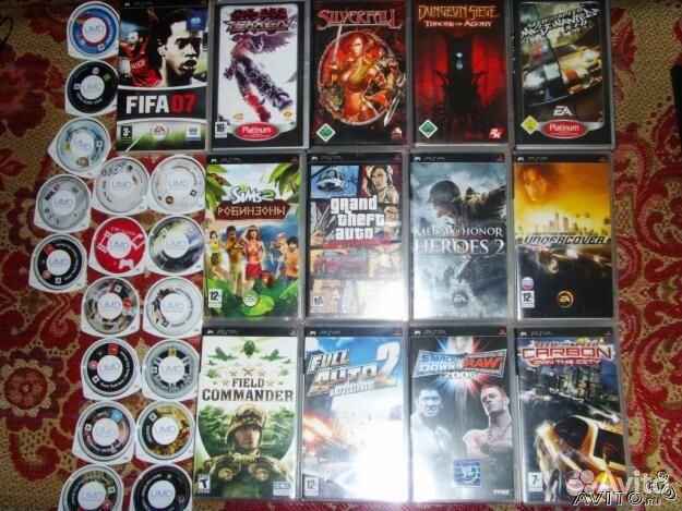 Оригинальные UMD диски для sony psp