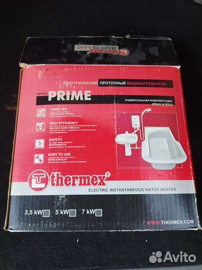 Проточный водонагреватель thermex tip 350